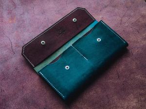 Cadeau pour elle Cuir naturel Long Personnalisé Grand LSW-0057 portefeuille gravé pour femme - Product Image 2