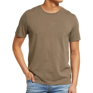 Camisetas personalizadas de 180 g/m² al por mayor, camisetas de cuello redondo para hombre, proveedor de camisetas de algodón con logotipo personalizado, camisetas de cuello redondo para hombre - Product Image 2