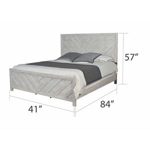 Letto Singolo in Stile Moderno con Struttura in Legno Grigio - Product Image 3