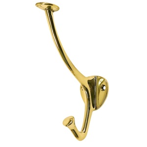 Artisan brass wall coat <b>hook</b> for practical storage solutions enhancing tidy interiors with timeless craftsmanship - Product Image 4