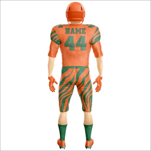 American Football Jerseys Pants Custom Team Uniform Printed Half Sleeve Summer Breathable Performance Front Apparel Supplier - Product Image 3