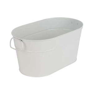 Macetero redondo galvanizado de diferentes formas, accesorio colgante de Metal para jardín - Product Image 2