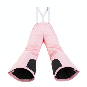 Waterproof Women's Ski <b>Pants</b> Pink Winter Snowboarding Trousers High Waist Insulated <b>Thermal</b> Snow Bib <b>Pants</b> for Outdoor Sports - Product Image 5