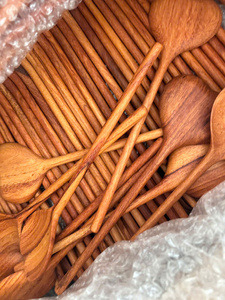 ชุดช้อนไม้ธรรมชาติ ผิวด้าน ทนทาน ดีไซน์เรียบง่าย สำหรับแคมป์ปิ้ง - Product Image 3