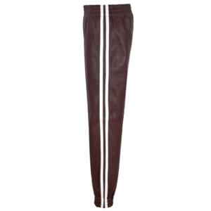 Pantalon de jogging en cuir véritable pour homme, noir, style motard, avec rayures, en cuir Napa véritable, pantalon de survêtement, fournisseur ODM/OEM - Product Image 5