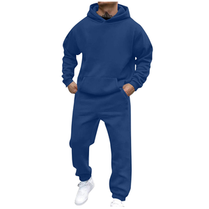 Haute qualité meilleur fabriqué doux ajustement hommes sweats à capuche Jogging survêtement ensemble bas quantité minimale de commande conception OEM best-seller - Product Image 1