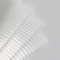 Plaque en polycarbonate double paroi légère, protégée contre les UV, isolante thermiquement, pour couverture de toit de patio