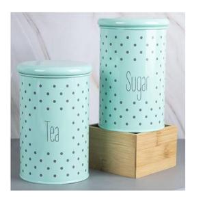 กระป๋องเก็บชาสแตนเลสคุณภาพเยี่ยม ชุบทอง ดีไซน์ทันสมัย - Product Image 2