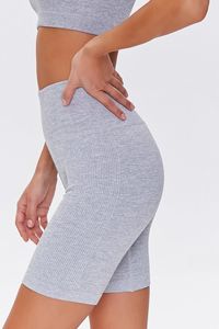 Conjunto Deportivo de Punto para Mujer, Top Corto Asimétrico, Shorts por Encima de la Rodilla, Color Sólido, Transpirable, para Gimnasio, Yoga - Product Image 3