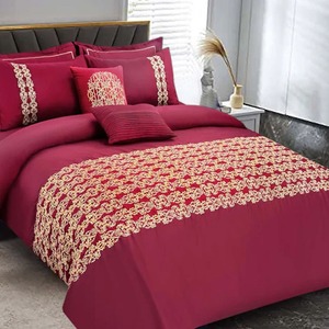 Modern Style 4-Piece Cotton <b>Comforter</b> Bedding <b>Set</b> Solid Pattern Custom Logo Sale High Quality Water Resistant Hotel Washable - Product Image 2