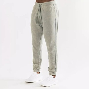 Men's Gray Elastic Waist Drawstring Sweatpants With Side Pockets Casual Joggers Breathable Knitted Fabric Spring Wear For Men - Product Image 6