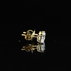 Newest Arrival 2026 Pure 925 Sterling Silver Luxury Emerald Cut Moissanite Gemstone Fine Push <b>Back</b> Stud <b>Earrings</b> Classic Jewelry - Product Image 4