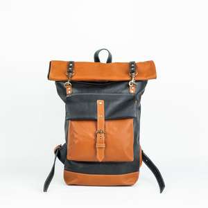 Signature Collection Leather <b>Roll</b> Top Bag High Quality Manufacturing Laptop Rucksack For Export LTBP-0287 - Product Image 1