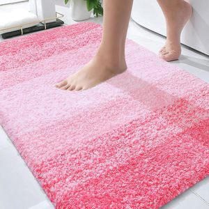 Hot Selling 17"x24" Microfiber Bath <b>Mat</b> Super <b>Absorbent</b> Non-Slip Floor Thick Plush Shaggy Tufted Bathroom Rug Washable Hotel - Product Image 1