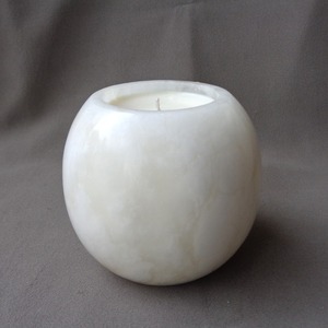 Moderno Portavelas de Alabastro Natural, Acabado a Mano, Iluminación de Piedra de Lujo para Comedor y Sala de Estar, Venta al por Mayor en India - Product Image 4