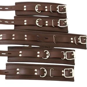 Collier en cuir de vache véritable avec rembourrage doux et anneau de contrôle - Product Image 6