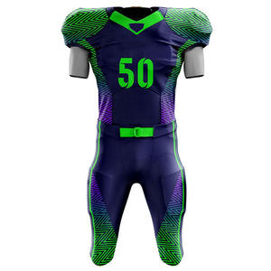 Uniforme de Fútbol Americano Cómodo, 100% Poliéster, Transpirable, Antibacterial, de Secado Rápido para Hombre - Precio Bajo, Nuevo Diseño - Product Image 2