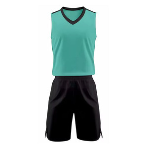 Wholesale Custom Volleyball Uniform Moisture Wicking <b>Polyester</b> Jersey <b>Shorts</b> Set for Men Women Team Sports Wear - Product Image 4