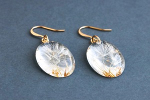 Resin <b>Earring</b> Natural Resin <b>Earring</b> - Product Image 2