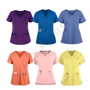 HIGH QUALITY Top Shirt Medical Uniform Scrubs Vêtements d'hôpitaux Personnaliser la conception pour les femmes-Saomai FMF Uniform-ODM/OEM - Product Image 4