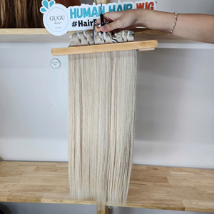 ผมแท้เวียดนาม 100% แบบดิบ ไม่ผ่านการแปรรูป  แบบ Double Drawn  ถักด้วยเครื่องจักร  แบบ Double Weft  ผมตรงเป็นมัด  สำหรับต่อผมแบบถักเป็นช่อ - Product Image 3