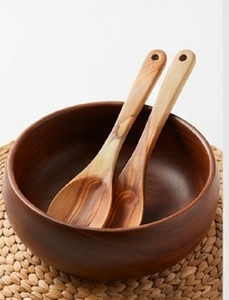 Ensemble de couverts en bois faits à la main, design minimaliste, finition mate, écologique, passe au lave-vaisselle, pour la cuisine et l'hôtellerie - Product Image 5