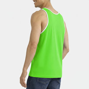 Camisetas sin Mangas Deportivas Personalizadas, Tejidas, Casuales, Ecológicas, de Secado Rápido, de Tela de Poliéster, Transpirables, para Hombre - Product Image 5