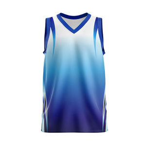 Custom Retro Basketball Jersey Heat-Transfer Breathable 100% Polyester Sleeveless Unisex Oversized Wholesale T-Shirt - Product Image 2