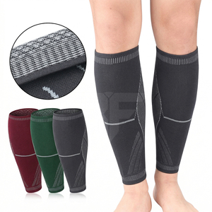 Protège-tibias souples de haute qualité avec compression alvéolée pour le football et le soccer, protège-jambes et chauffe-jambes - Product Image 1