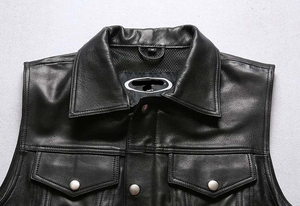 Chaleco de Cuero para Hombre de Último Diseño y la Mejor Calidad a Precio de Mayoreo, Colores Personalizados, Talla Ajustable, Chaleco de Cuero para Hombre, Ropa Casual - Product Image 5