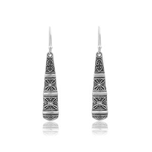 Boucles d'oreilles clous en argent sterling 925 plaqué rhodium, minimalistes, unisexes, cadeau, Silver Mountain - Product Image 1
