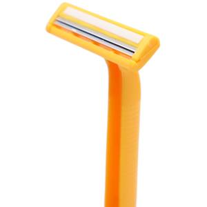 Maquinilla de afeitar de doble hoja de producto superior para piel sensible de acero inoxidable con mango de plástico cómodo - Product Image 3