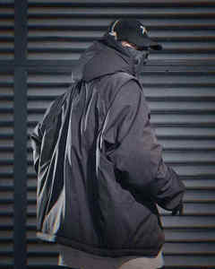 Mens Functional <b>Techwear</b> Winter Parka Windproof Waterproof Tactical <b>Jacket</b> Oversized Streetwear - Product Image 3