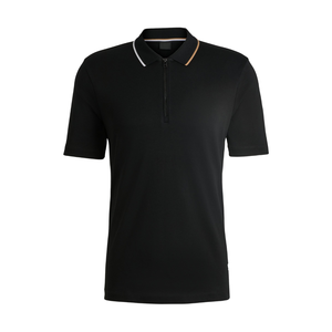 เสื้อเชิ้ตคอปกซิป แขนสั้น ผ้าคอตตอน 100% เนื้อนุ่ม สไตล์ลำลองทันสมัย ทรงเข้ารูป สีพื้น รับสั่งทำสีตามต้องการ ขายส่ง - Product Image 6