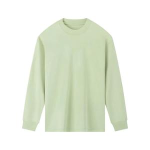 T-shirt décontracté tricoté à manches longues et col rond pour homme, coupe classique, couleur unie, pull teint uni - Product Image 3