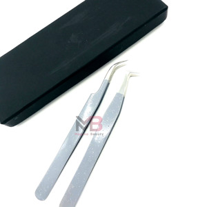 Colección de Pinzas para Extensión de Pestañas con Caja, Logotipo Personalizado, Agarre de Diamante, Acero Inoxidable, Pinzas al por Mayor - Product Image 6