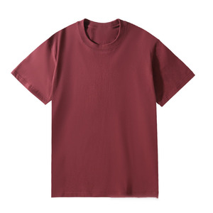 Camiseta de algodón de cuello redondo de 230g para hombre, con diseño de logotipo personalizado OEM bordado e impreso, camiseta publicitaria de manga corta para verano. - Product Image 4