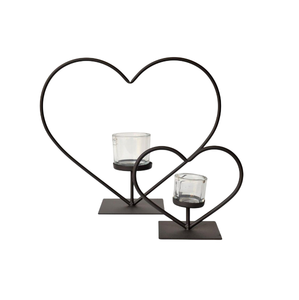 Portavelas Redondos de Metal de Fabricación India con Diseño Moderno en Color Negro para Decoración del Hogar y Navidad - Product Image 6