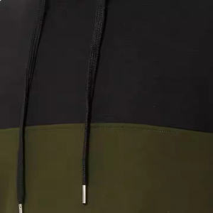 Sweats à capuche unisexes tendance pour homme Hiver 2026 – Durables, respirants, en polyester/coton de haute qualité, design OEM personnalisé, couleur olive unie - Product Image 2