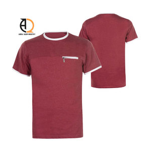 T-shirt pour homme en coton de haute qualité, couleur unie, col rond, manches courtes, unisexe - Product Image 4