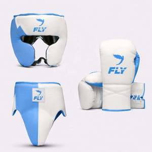 Guantes de Boxeo Profesionales de Piel Genuina de Vacuno para Entrenamiento y Sparring, con Cierre de Cordones y Velcro, Ligeros y Elásticos - Product Image 4