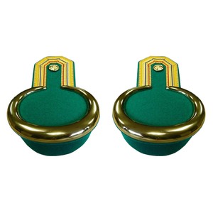 Epaulettes de hilo metálico reutilizables de primera calidad, hechos a mano, para uniformes ceremoniales - Product Image 2