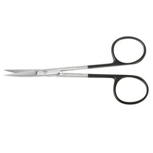 Ciseaux chirurgicaux T.C. en acier inoxydable de haute qualité pour iris, avec anneau doré, lame super tranchante, pour pansements (à usage professionnel) - Product Image 2