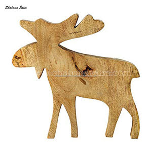 Adornos de mesa de Reno de Navidad blanco Decoraciones elegantes para fiestas de Nochebuena de proveedor indio - Product Image 4