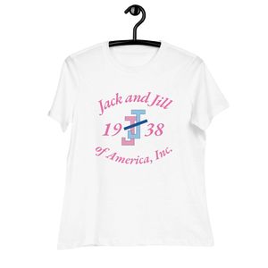 เสื้อยืดผู้หญิงทรงหลวม แจ็คแอนด์จิล ผ้าฝ้ายพรีเมียมเนื้อนุ่ม แขนสั้น คอกลม สวมใส่สบายทุกวัน แบบสั่งทำ - Product Image 2
