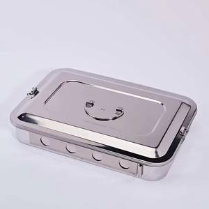 Contenants de stockage alimentaire en acier inoxydable avec couvercles, design rectangulaire pour une utilisation en cuisine - Product Image 6