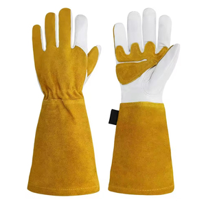 Custom Design Cowhide Split Leather Tig Welding <b>Gloves</b> Industrial Construction Welder <b>Gloves</b> Safety Work <b>Gloves</b> For Welding - Product Image 1