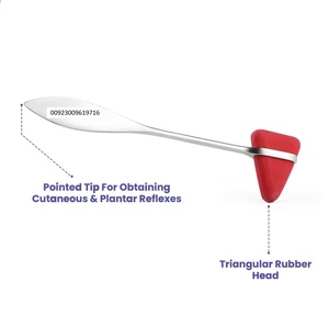 Marteau de percussion neurologique Taylor pour diagnostic médical, test des réflexes, en acier inoxydable, classe I, garantie 1 an, certifié CE - Product Image 5