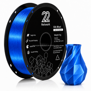 Filament PLA Soie Bleu 1,75 mm 1 kg Brillant Métallique pour Imprimante 3D Vente en Gros - Product Image 1