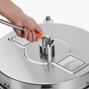 Pulitore per Superfici in Acciaio Inox da 15 Pollici con 4 Ruote, Accessorio per Idropulitrice con Pressione Massima 4000 PSI, Connessione Rapida da 1/4 di Pollice - Product Image 3